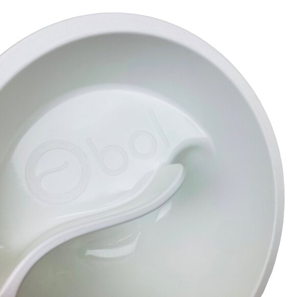 Obol Never Soggy Cereal Bowl - White Divided Portion Control Bowl - Set Of 2 - Picture 4 of 5